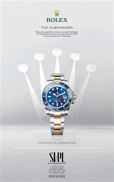 rolex pubblicità